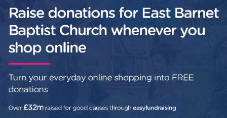 Raise money for East Barnet Baptist Church by shopping online
