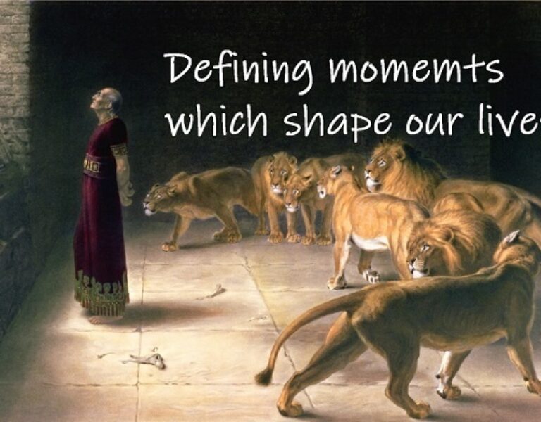Defining moments which shape our lives