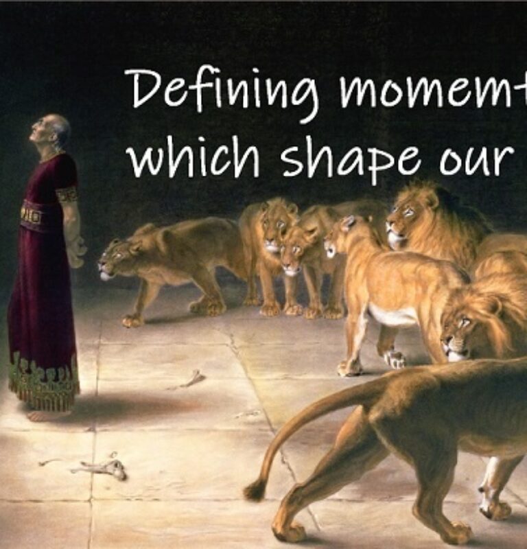 Defining moments which shape our lives
