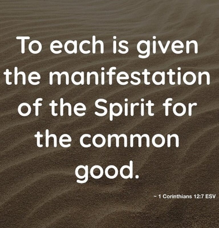 Given for the common good