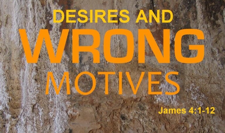 Desire and Wrong motives
