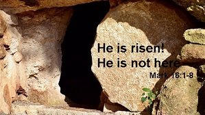 He is risen He is not here